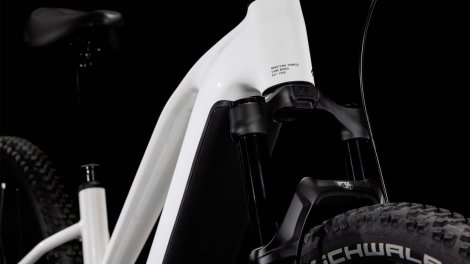 Elektrokolo CUBE REACTION HYBRID SLT TRAPEZE METALLICWHITE´N´BLACK 2025