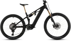 Celoodpružené elektrokolo CUBE STEREO HYBRID ONE77 HPC AT CARBON´N´GOLD 2026
