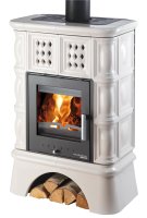 Krbová kachlová kamna HAAS+SOHN TREVISO TV II KACHLOVÝ SOKL - slonová kost II