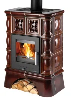 Krbová kachlová kamna HAAS+SOHN TREVISO TV II KACHLOVÝ SOKL - hnědá III