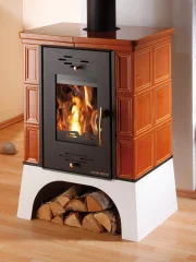 Krbová kachlová kamna HAAS+SOHN EBOLI - karamel