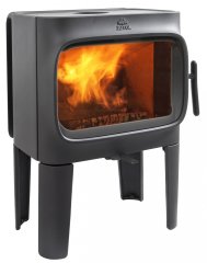 Litinová krbová kamna JOTUL F 305 LL ČERNÝ LAK z boku