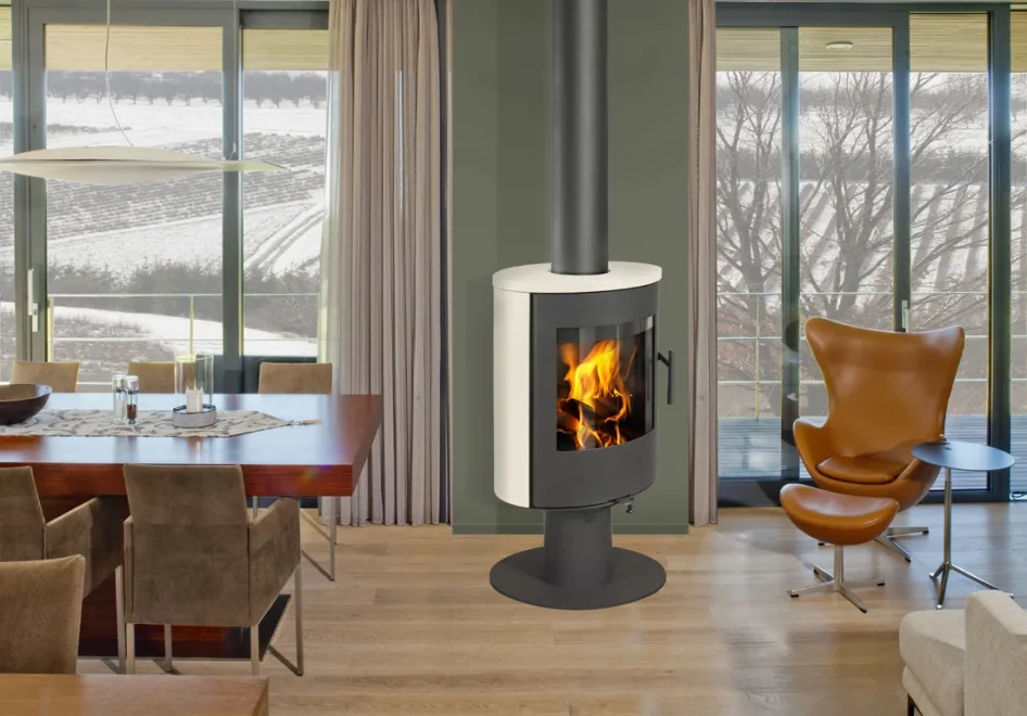 Krbová kachlová kamna ROMOTOP EVORA T 01 - v interiéru I