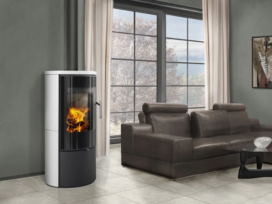 Krbová kachlová kamna ROMOTOP LAREDO 01 - v interiéru