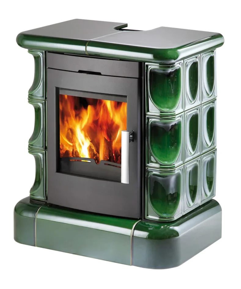 Krbová kachlová kamna HAAS+SOHN MANTA KACHLOVÝ TOP - zelená II