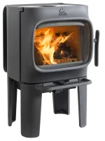 Litinová krbová kamna JOTUL F 105 LL ČERNÝ LAK boční pohled
