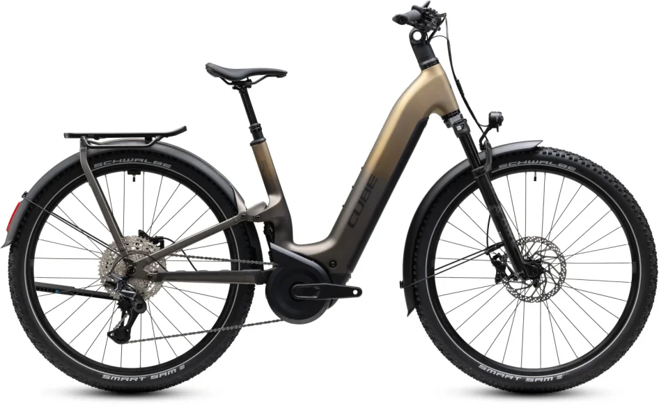 Elektrokolo CUBE NURIDE HYBRID ONE11 HPC SLX 800 EASY ENTRY GOLDENBROWN´N´BLACK 2027