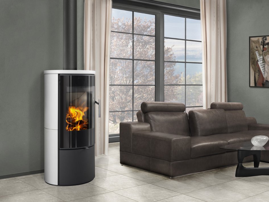 Krbová kachlová kamna ROMOTOP LAREDO 01 - v interiéru