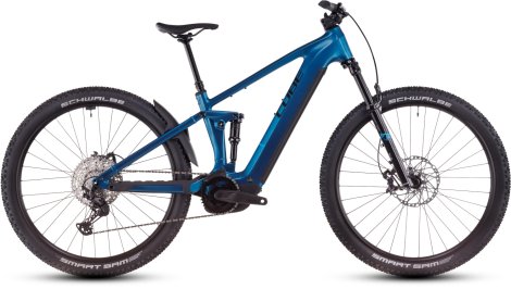 Celoodpružené elektrokolo CUBE STEREO HYBRID ONE22 SLX ELECTRICBLUE´N´BLACK 2025