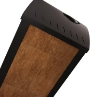Krbová plechová kamna HS FLAMINGO AQUAFLAM VARIO BARMA 11/7 ořech detail