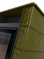 Krbová kachlová kamna HS FLAMINGO AQUAFLAM VARIO PERU 11/5 - zelená detail