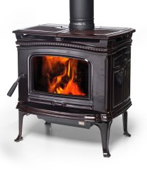 Kanadská litinová krbová kamna PACIFIC ALDERLEA T4 CLASSIC BROWN